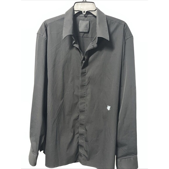 Givenchy Other - GIVENCHY x TIFFANY & CO MEN black COTTON Placket Front SHIRT Size 45 / XXL